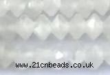 CRB5741 15 inches 2*3mm faceted white moonstone beads