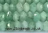 CRB5746 15 inches 2*3mm faceted emerald beads