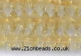 CRB5770 15 inches 3*4mm faceted citrine beads