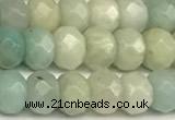 CRB5793 15 inches 4*6mm, 5*8mm faceted rondelle amazonite beads