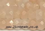 CRB5799 15 inches 4*6mm, 5*8mm, 6*10mm faceted rondelle pink aventurine jade beads