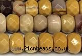 CRB5804 15 inches 4*6mm, 5*8mm faceted rondelle mookaite beads