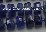 CRB581 15.5 inches 6*10mm faceted rondelle sodalite beads