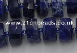 CRB583 15.5 inches 8*14mm faceted rondelle sodalite beads