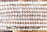 CRB6100 15 inches 4*6mm faceted rondelle rose quartz beads