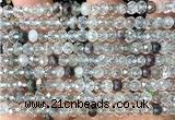 CRB6103 15 inches 4*6mm faceted rondelle phantom quartz beads