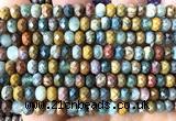 CRB6117 15 inches 4*6mm faceted rondelle ocean agate beads