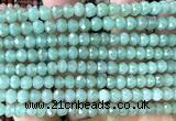 CRB6128 15 inches 4*6mm faceted rondelle green aventurine jade beads