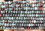 CRB6138 15 inches 4*6mm faceted rondelle blood jasper beads