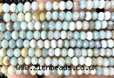 CRB6160 15 inches 4*6mm faceted rondelle colorful amazonite beads