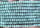 CRB6161 15 inches 4*6mm faceted rondelle amazonite beads