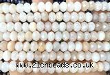 CRB6231 15 inches 5*8mm faceted rondelle pink aventurine jade beads