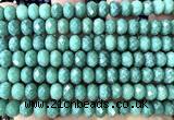 CRB6240 15 inches 5*8mm faceted rondelle green aventurine jade beads
