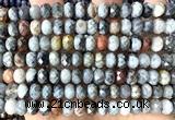 CRB6273 15 inches 5*8mm faceted rondelle eagle eye jasper beads