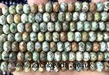 CRB6282 15 inches 5*8mm faceted rondelle rhyolite beads