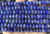 CRB6288 15 inches 5*8mm faceted rondelle lapis lazuli beads