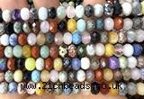CRB6293 15 inches 5*8mm faceted rondelle colorful gemstone beads