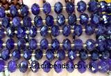 CRB6301 15 inches 6*10mm faceted rondelle amethyst beads