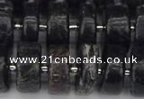 CRB634 15.5 inches 7*14mm tyre charoite gemstone beads