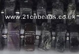 CRB635 15.5 inches 8*16mm tyre charoite gemstone beads