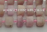 CRB651 15.5 inches 5*8mm tyre pink kunzite gemstone beads