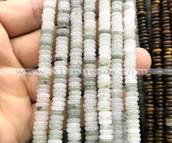 CRB6511 15 inches 2*6mm rondelle jade beads wholesale