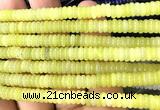 CRB6512 15 inches 2*6mm rondelle lemon jade beads wholesale