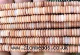 CRB6515 15 inches 2*6mm rondelle red aventurine jade beads