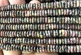 CRB6531 15 inches 2*6mm rondelle leopard skin jasper beads