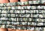 CRB6541 15 inches 2*6mm rondelle tree agate beads wholesale