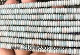 CRB6551 15 inches 2*6mm rondelle amazonite gemstone beads