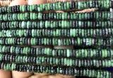 CRB6555 15 inches 2*6mm rondelle ruby zoisite gemstone beads