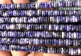 CRB6556 15 inches 2*6mm rondelle blue spot stone beads wholesale