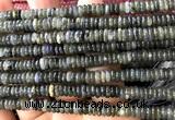 CRB6565 15 inches 2*6mm rondelle labradorite gemstone beads