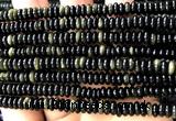 CRB6567 15 inches 2*6mm rondelle golden obsidian beads wholesale