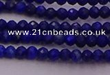 CRB701 15.5 inches 2*3mm faceted rondelle lapis lazuli beads