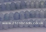 CRB710 15.5 inches 2.5*4mm faceted rondelle aquamarine beads