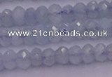 CRB711 15.5 inches 2.5*4mm faceted rondelle aquamarine beads