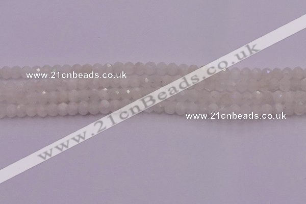 CRB712 15.5 inches 3*4mm faceted rondelle white moonstone beads