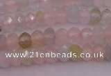 CRB716 15.5 inches 2.5*4mm faceted rondelle morganite beads