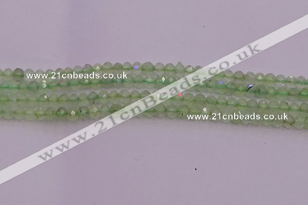 CRB722 15.5 inches 3*4mm faceted rondelle prehnite gemstone beads