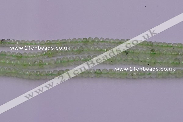 CRB723 15.5 inches 2.5*4mm faceted rondelle prehnite gemstone beads