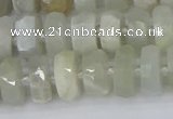 CRB810 15.5 inches 6*10mm faceted rondelle grey moonstone beads