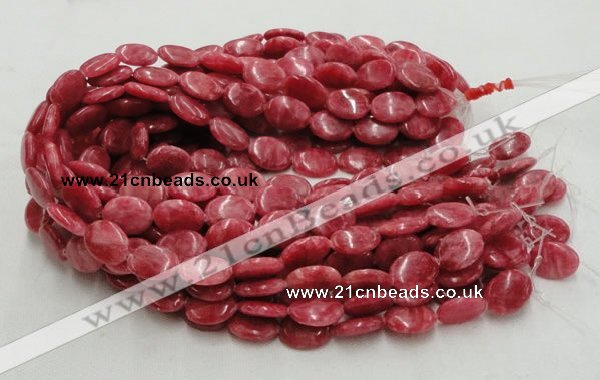 CRC08 16 inches 15*20mm oval rhodochrosite gemstone beads wholesale