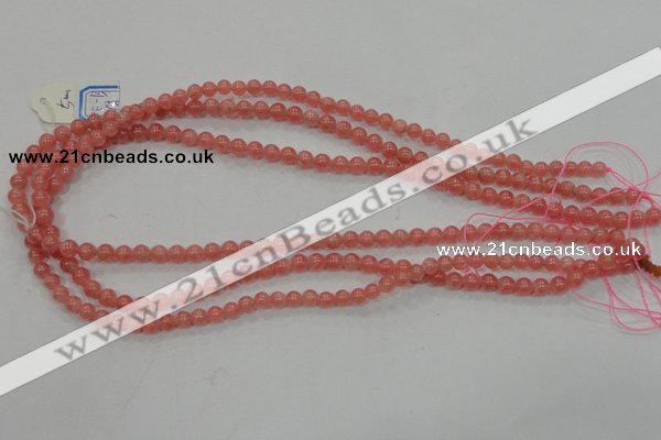 CRC101 15.5 inches 5mm round natural argentina rhodochrosite beads