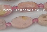 CRC1011 15.5 inches 8*16mm oval rhodochrosite gemstone beads