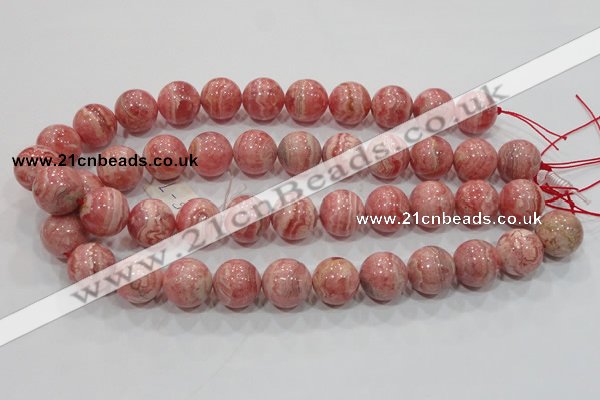 CRC102 15.5 inches 18mm round natural argentina rhodochrosite beads