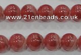 CRC104 15.5 inches 12mm round natural argentina rhodochrosite beads