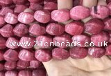 CRC1060 15.5 inches 13*18mm twisted rice rhodochrosite beads