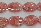 CRC107 15.5 inches 15*20mm oval natural argentina rhodochrosite beads